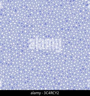 Triangles pattern geometric design. Rounded solid shapes in frames. Small triangles size. Solid color style. Repeatable pattern. Vibrant vector tiles. Stock Vector