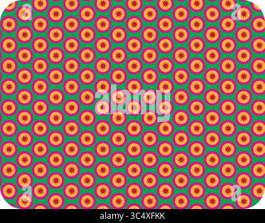 Sindhi Pattern Vector Design (Ajrak) Stock Vector