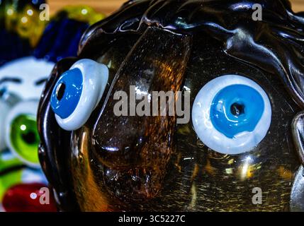 Glass ornaments in a gift store Stock Photo