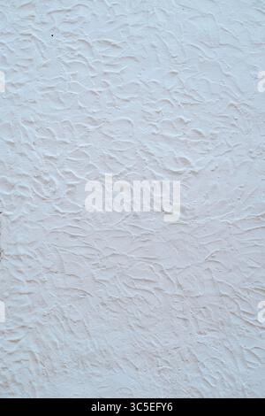 White rough stucco wall background texture Stock Photo