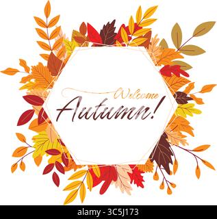 welcome autumn seasonal card Stock Vector Image & Art - Alamy