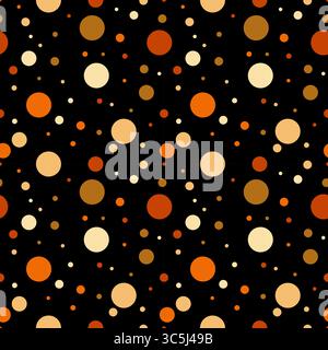 Abstract seamless pattern with full color balls. Polka dots ornament. Illustration of dots pattern for background abstract. Stock Vector