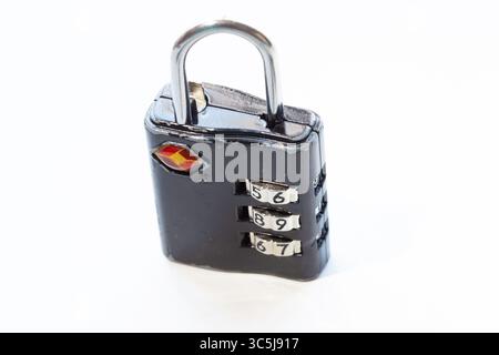 Still life of TSA approved baggage locks, 2025, USA Stock Photo