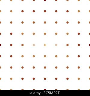 Classic dotted seamless gold, brown and white pattern. Vector polka dot geometric ornate Stock Vector