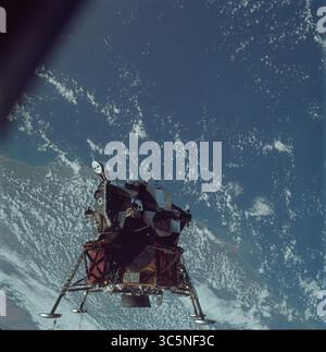 The Apollo 11 Lunar Module ascent stage, with astronauts Neil A ...