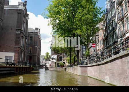 Amsterdam The Netherlands Holland Canals Museums Art Architecture Stock Photo