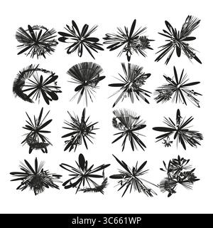 Abstract star shapes. Exploding Vector forms. Dynamic graphic elements. Organic burst patterns. EPS 10. Stock Vector