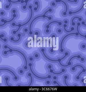 pattern with brains, neurons, and abstract science elements. Ideal for medical, educational, and technology project Stock Vector