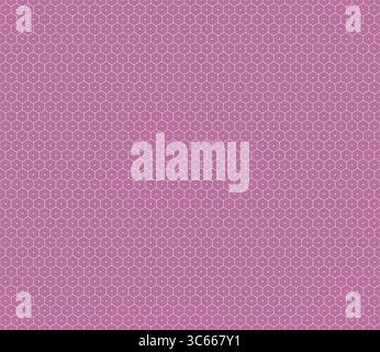 Background with hexagon pattern. Plum color on matching background. Hexagon stacked mosaic composition. Regular hexagon shapes. Seamless design. Stock Vector