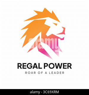 Lion Logo Template – Powerful, Royal & Bold Branding Design Stock Vector
