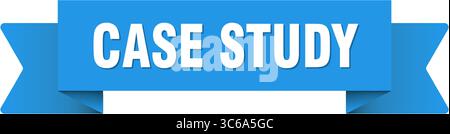 case study ribbon. case study ribbon isolated on transparent background Stock Vector