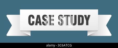 case study ribbon. case study ribbon isolated on transparent background Stock Vector