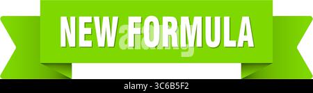 new formula ribbon. new formula ribbon isolated on transparent background Stock Vector