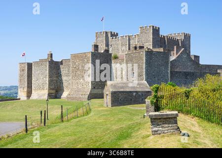 Dover Castle Dover Kent -  view from the south east of Dover Castle Kent Dover England UK GB Europe Stock Photo