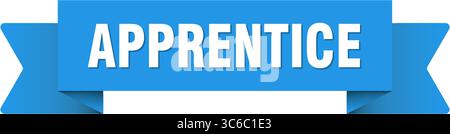 apprentice ribbon. apprentice ribbon isolated on transparent background Stock Vector