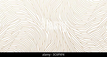 Abstract texture fractal line golden colors isolated white backgrounds for business cards templates, banner, flyer, covering calendar, web banner Stock Vector