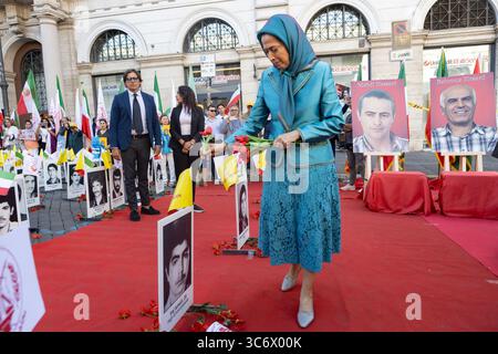Maryam Rajavi, President-elect of NCRI, paying tribute to 30,000 ...
