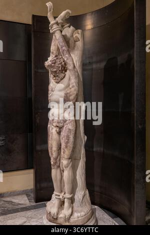 Flayed Roman Marsyas sculpture in the Capitoline museums in Rome, James Anderson ...