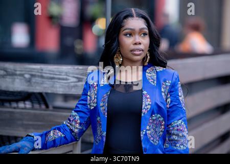 Houston, USA. 26th July, 2025. Regina Rowland attends the Velvet Notes with Regina Jazz at Leon's Lounge in Houston, Texas on July 26, 2025. (Photo by Marcus Ingram/Sipa USA) Credit: Sipa USA/Ģ����ý Live News Stock Photo