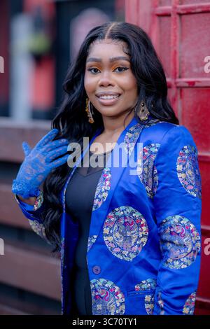 Houston, USA. 26th July, 2025. Regina Rowland attends the Velvet Notes with Regina Jazz at Leon's Lounge in Houston, Texas on July 26, 2025. (Photo by Marcus Ingram/Sipa USA) Credit: Sipa USA/Ģ����ý Live News Stock Photo