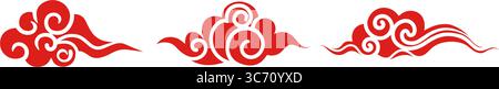 Traditional Chinese auspicious cloud pattern Stock Vector