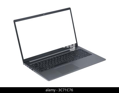Laptop with empty space isolated on white background Stock Photo