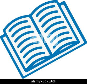 Open book icon. Outline open book vector icon for web design isolated ...