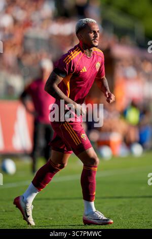 Wesley of AS Roma looks on during the Serie A Enilive match between AS ...