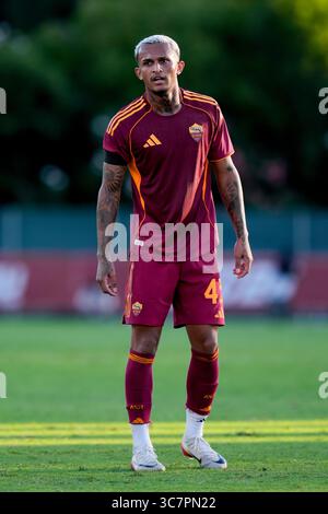 Wesley of AS Roma looks on during the Pre-Season friendly match between ...
