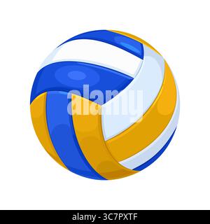 Volleyball. Ball for playing volleyball. Vector illustration isolated on white background Stock Vector