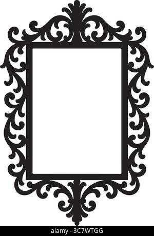 Frame silhouette art illustration Stock Vector