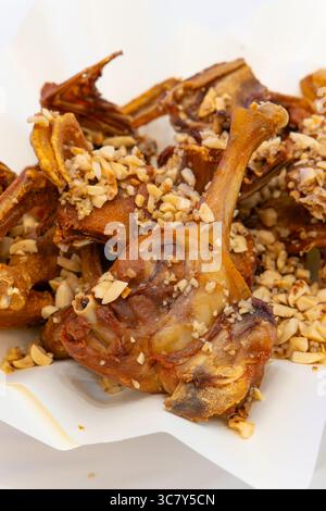 roasted ducks at vertical composition Stock Photo