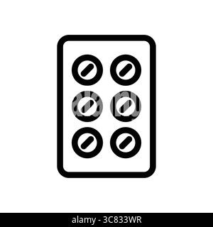 This image features a minimalistic outline of a six-button remote control. It represents modern technology and user convenience, ideal for various app Stock Vector