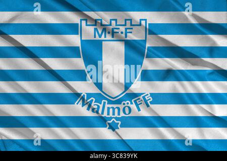 Fanion Malmö FF – Pennant Supporter Football Suédois (occasion)