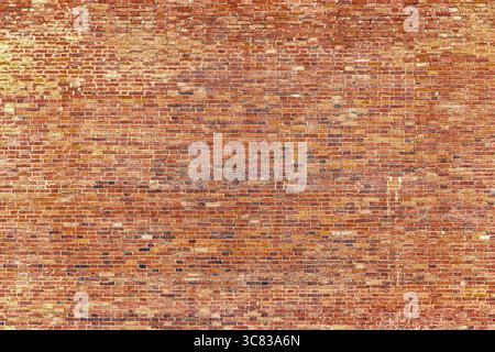 old clinker brick masonry, stone wall background Stock Photo