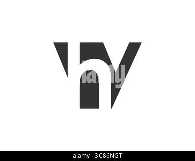 HY creative geometric initial based modern and minimal logo. Letter h y trendy fonts. Universal professional elegant techno vector design. Stock Vector