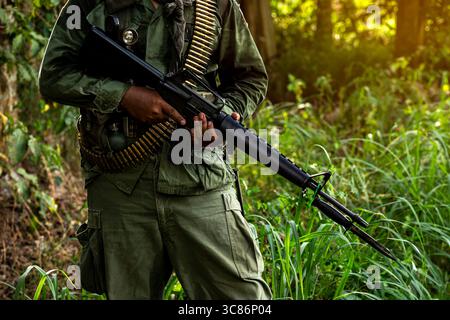 Armed soldier get ready for battle. Military concept Stock Photo - Alamy