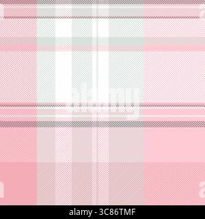 Delicate pink plaid. A classic tartan pattern in soft hues, perfect for adding a touch of traditional elegance to designs, backgrounds, or textiles. Stock Vector