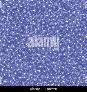 Geometric pattern. Small triangles size. Multiple repeated inner triangles. Solid Color style. Repeatable pattern. Beautiful vector tiles. Stock Vector