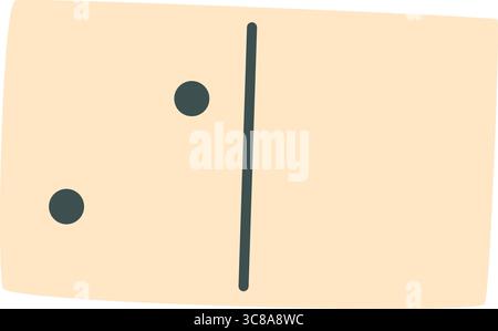 Black And White Domino Tile Stock Vector