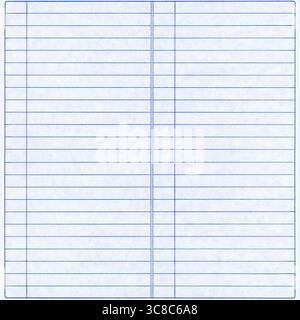blue lined off-white paper texture blank form useful as a background Stock Photo