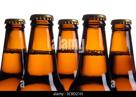 Beer Bottles, Close Up Stock Photo