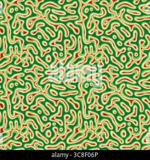 Height depth scale colors seamless Turing pattern  Stock Vector