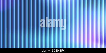 Metal accented ribbed glass with teal and purple spectrum glow. Soft ripple distortion with a fractal blur. Perfect for abstract wallpapers or glossy digital tech posters. Stock Vector