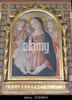 Matteo di Giovanni - Madonna and Child with Saints and Angels - Walters ...