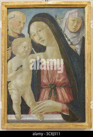 Madonna and Child with Saints Catherine of Siena and Catherine of ...