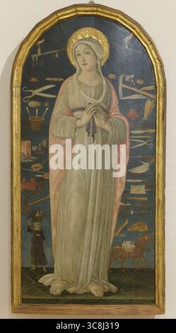Panel painting of Saint Catherine of Alexandria by Giovanni del Biondo ...