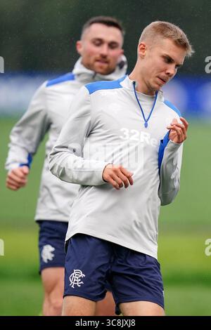 Rangers' Oliver Antman during a training session at Rangers Training ...
