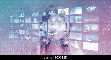 Smartphone Technology Application Development as a Concept Stock Photo