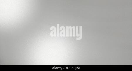 Close up, textured blurred frosted glass. Color is a light, cool gray with bright white highlights where the light source hits, creating a sense of de Stock Photo